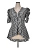 Boston Proper Checkered-gingham Black Casual Dress Size 16 - photo 1
