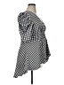 Boston Proper Checkered-gingham Black Casual Dress Size 16 - photo 4