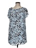 Olivaceous 100% Polyester Blue Short Sleeve Blouse Size M - photo 1