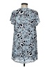 Olivaceous 100% Polyester Blue Short Sleeve Blouse Size M - photo 2