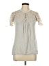 Kische Gray Short Sleeve Blouse Size L - photo 1