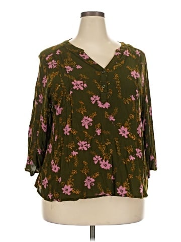 Monday Fun 3/4 Sleeve Blouse (view 1)