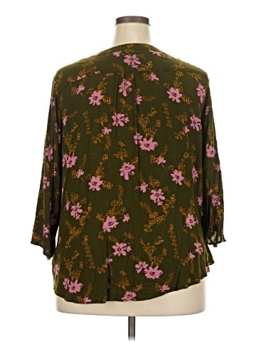 Monday Fun 3/4 Sleeve Blouse (view 2)