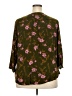 Monday Fun 100% Rayon Green 3/4 Sleeve Blouse Size 2X - photo 2