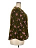 Monday Fun 100% Rayon Green 3/4 Sleeve Blouse Size 2X - photo 4