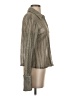 JS Collections Metallic Silver Long Sleeve Blouse Size S - photo 4