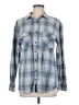 RSQ Plaid Blue Long Sleeve Button-Down Shirt Size M - photo 1