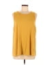 LUXE Yellow Sleeveless T-Shirt Size L - photo 1