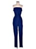 No Boundaries Solid Blue Jumpsuit Size M - photo 1