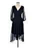 DKNY 100% Polyester Blue Cocktail Dress Size 6 - photo 1
