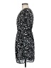 Mind Code 100% Polyester Print Black Cocktail Dress Size M - photo 5