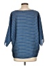 MICHAEL Michael Kors 100% Polyester Blue 3/4 Sleeve Blouse Size L - photo 2