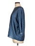 MICHAEL Michael Kors 100% Polyester Blue 3/4 Sleeve Blouse Size L - photo 5