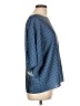 MICHAEL Michael Kors 100% Polyester Blue 3/4 Sleeve Blouse Size L - photo 4