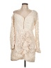 Self-Portrait 100% Polyester Ivory Cocktail Dress Size 10 - photo 1