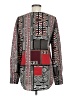 Lavender Brown 100% Polyester Red Long Sleeve Blouse Size M - photo 2