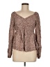 Japna 100% Rayon Brown Long Sleeve Blouse Size M - photo 1