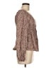 Japna 100% Rayon Brown Long Sleeve Blouse Size M - photo 4