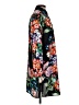 Investments 100% Polyester Floral Black 3/4 Sleeve Blouse Size S - photo 4