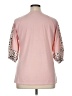 Unbranded Pink 3/4 Sleeve Top Size XL - photo 2