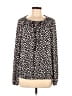 Verve Ami Polka Dots Black Long Sleeve Blouse Size L - photo 1