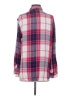 Express 100% Rayon Plaid Pink Long Sleeve Button-Down Shirt Size S - photo 2