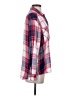 Express 100% Rayon Plaid Pink Long Sleeve Button-Down Shirt Size S - photo 4