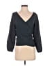 Vetta 100% Polyester Gray Long Sleeve Blouse Size S - photo 1