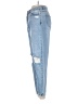 Missguided Hearts Blue Jeans Size 4 - photo 5