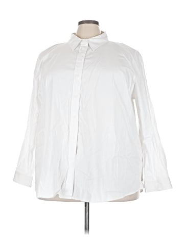 Lane Bryant 3/4 Sleeve Button-Down Shirt (view 1)