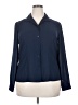 Covington 100% Polyester Blue Long Sleeve Blouse Size 18 - photo 1