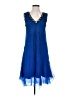 Komarov 100% Polyester Blue Cocktail Dress Size Med (2) - photo 1
