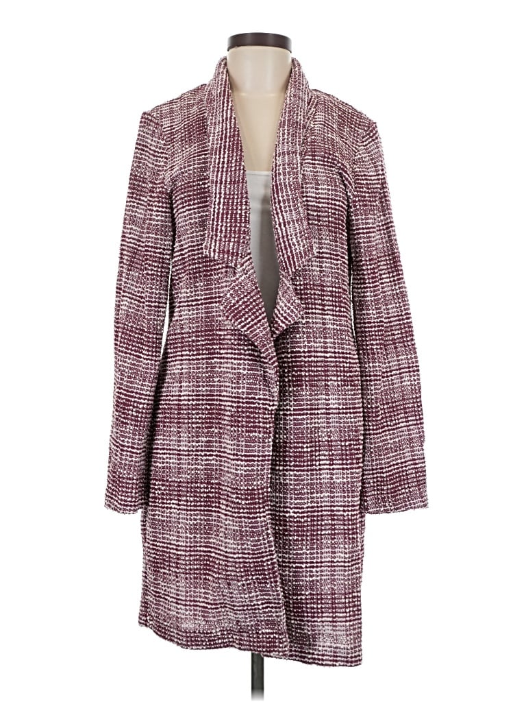 Pre-owned Dear Scarlett Cardigan Sweater In Burgundy