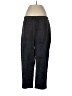 Eileen Fisher Plaid Black Blue Silk Pants Size L - photo 1