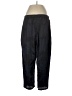Eileen Fisher Plaid Black Blue Silk Pants Size L - photo 2