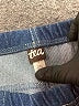 Tea Chevron-herringbone Blue Jeggings Size 7 - photo 3