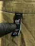 Zara TRF Green 3/4 Sleeve Button-Down Shirt Size S - photo 7