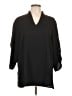 misook 100% Polyester Black 3/4 Sleeve Blouse Size L - photo 1