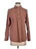 J.Jill Brown Long Sleeve Button-Down Shirt Size S - photo 1