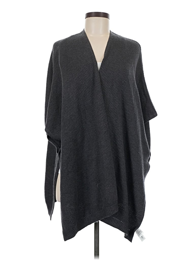 Pre-owned Ann Taylor Loft Poncho In Gray