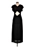 Venus Solid Black Casual Dress Size L - photo 2