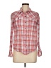 Splendid 100% Cotton Plaid Red Long Sleeve Button-Down Shirt Size M - photo 1