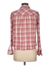 Splendid 100% Cotton Plaid Red Long Sleeve Button-Down Shirt Size M - photo 2