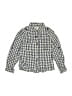 Lands' End 100% Baumwolle Checkered-gingham Blue Long Sleeve Button-Down Shirt Size M (kids) - photo 1