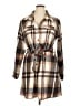 Unbranded Plaid Brown Coat Size XL (estimated) - photo 1