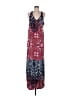 Alberto Makali 100% Polyester Print Red Casual Dress Size L - photo 1