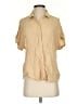 Cloth & Stone Tan Short Sleeve Blouse Size S - photo 1