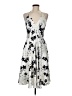 Alyn Paige Floral Silver Cocktail Dress Size 7 - 8 - photo 1