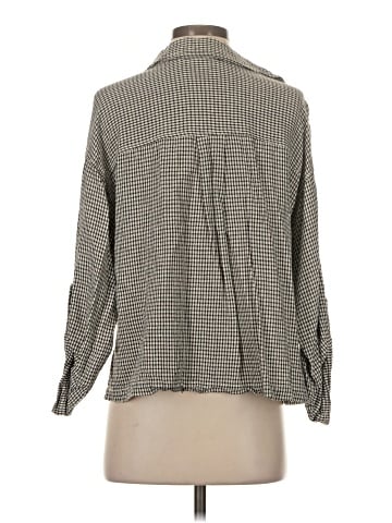 Max Studio 3/4 Sleeve Button-Down Shirt (view 2)