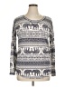 rue21 Print Gray Pullover Sweater Size XL - photo 1